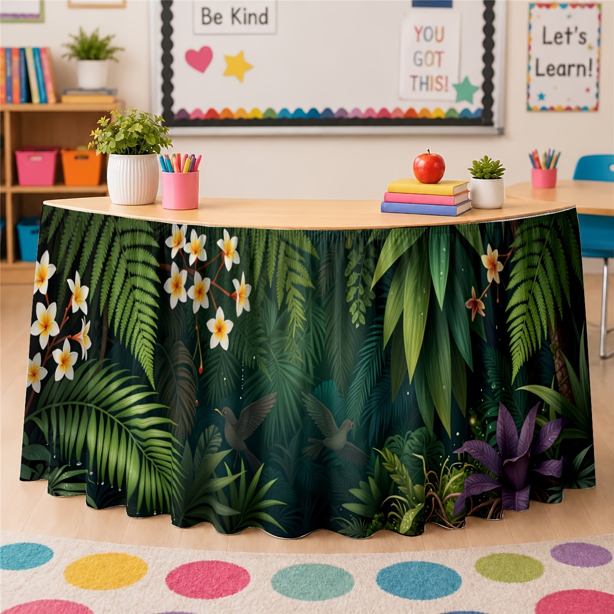 Home Office Work Table - Зеленые экзотические растения для украшения офисных