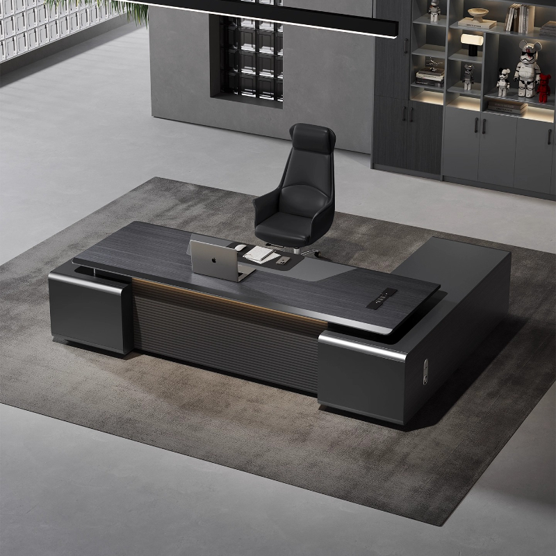 Home Office Work Table - Роскошный L-образный компьютерный стол с местом