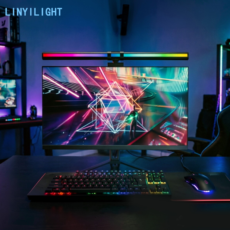 Светодиодная RGB-лампа для мон – обзор и цена Home Office Work Table