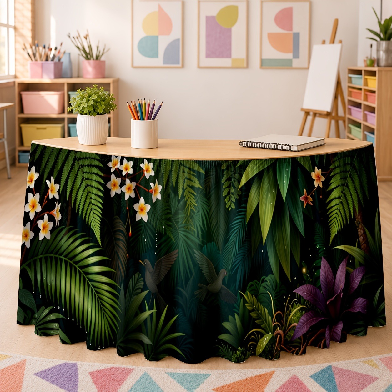 Зеленые экзотические растения  – обзор и цена Home Office Work Table