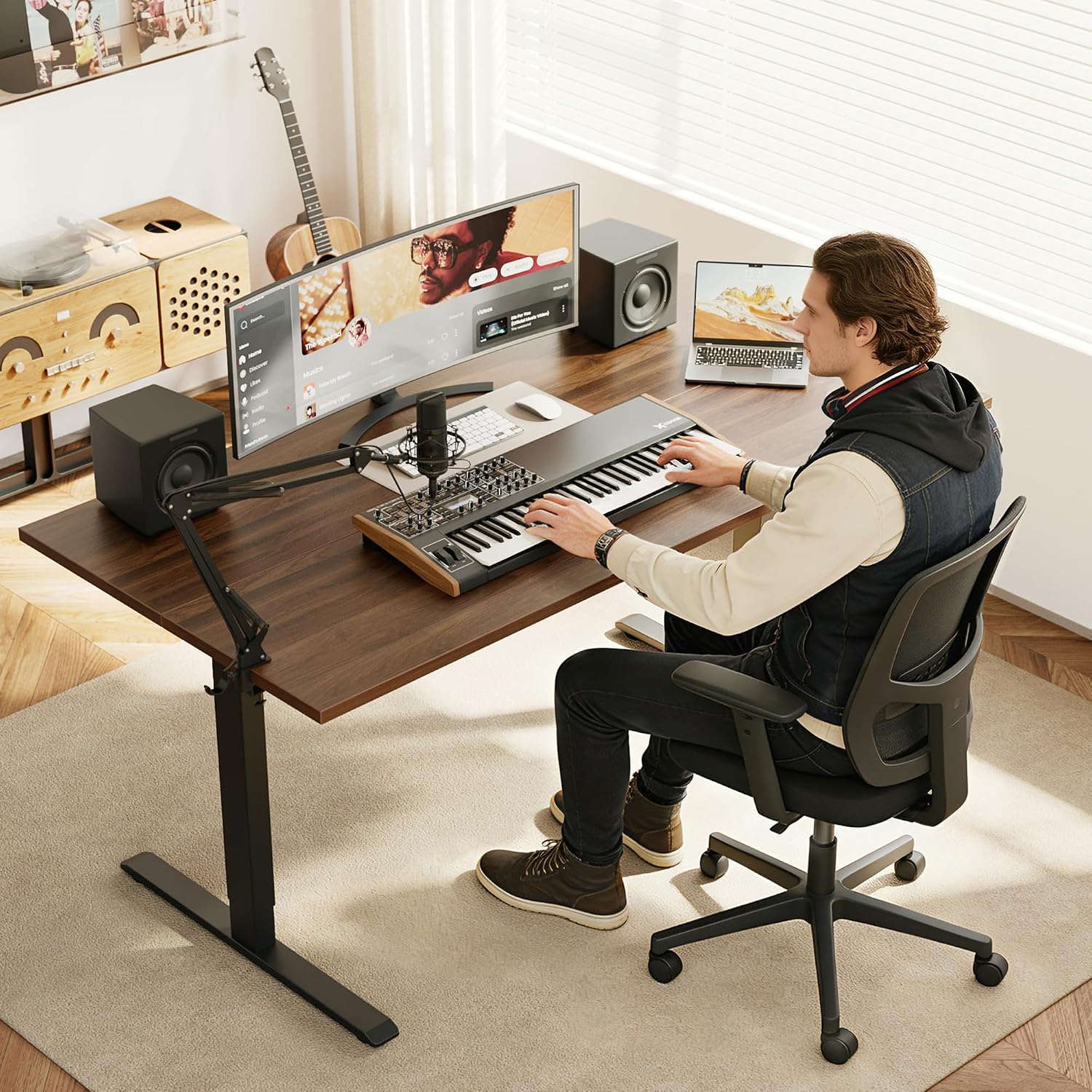 Электрический регулируемый по  – обзор и цена Home Office Work Table
