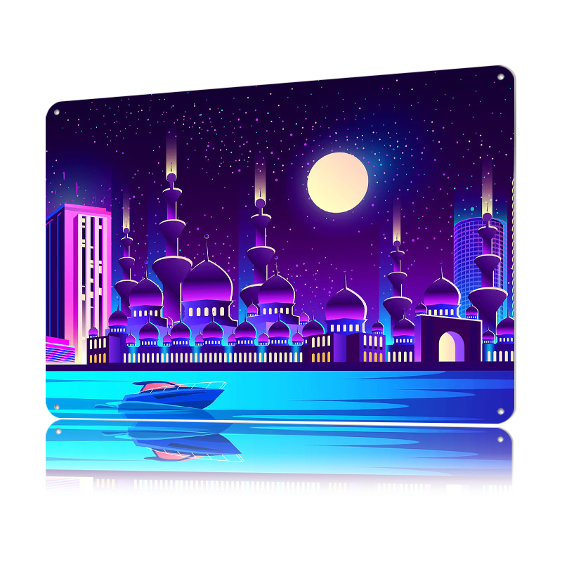 Металлический постер Synthwave – обзор и цена Home Office Dubai