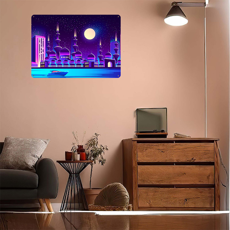 Металлический постер Synthwave – обзор и цена Home Office Dubai