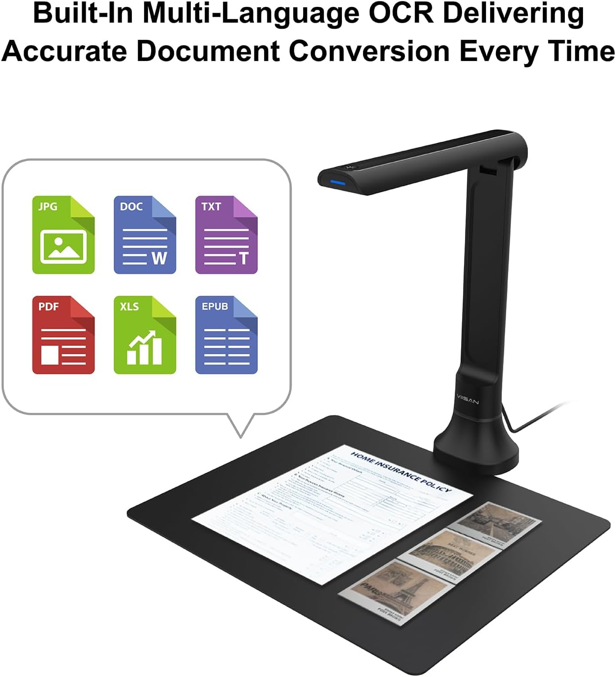 Документ-камера VIISAN DB8401  – обзор и цена Document Scanner Portable