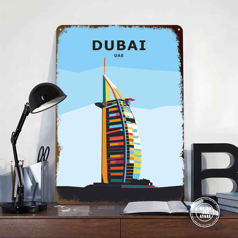 Металлическая винтажная таблич – обзор и цена Home Office Dubai